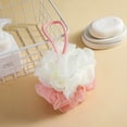 thumbnail image 4 of Aursykel Large Bath Pouf with Long Lasting Two-Color Rope and Foaming Net for Exfoliating and Gentle Lathering Suit for Men and Women Easy to Maintain for a Spa Quality Shower, 4 of 4
