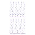 thumbnail image 3 of mmirethe 6pack/lot Swirl Pendant For Graduation Celebration Exquisite Craft Wide Application Birthday Star Spiral Pendant PVC Purple 2Set, 3 of 5