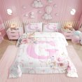 thumbnail image 1 of Erosebridal Ensembles de Literie Rose Initiale g Double avec Couette, Insert de Couette de la Saint-Valentin, Décor Romantique de Roses, Réversible 3 Pcs, 1 of 8