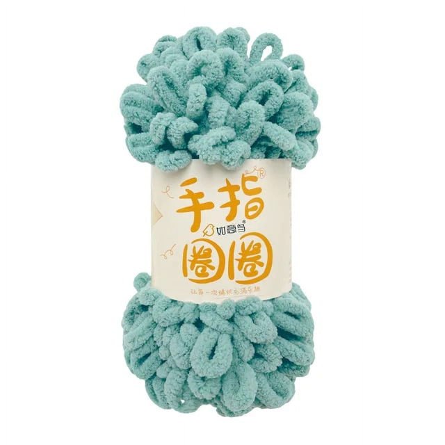 5PCS=500g Puffy Finger Loop Chunky Giant Chenille Yarn Crochet Hand Knitting Soft Rope Polyester Blanket No Needle Hook Freeship