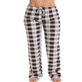 thumbnail image 1 of Pantalon de Pyjama à Carreaux pour Femmes, Vêtement de Nuit, Cordon de Serrage, Coton, Bas Amples, 1 of 4