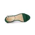 thumbnail image 4 of BLISSFUL STEP Women's Platform Ankle Strap Chunky High Heel Sandals Green (Size 9), 4 of 6