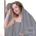 thumbnail image 4 of LSLJS Soft Linen Premium 3 Pc Towel Set 1 Bath Towel 1 Hand Towel 1 Washcloth Cotton Towels for Bathroom Towel Set for Adults-Highly Absorbent and Towel Set, Bath Towels, 4 of 6