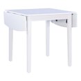 thumbnail image 1 of Linon Ervin Table Carrée à Abattants Gain de Place en Hévéa Blanc, 1 of 19