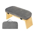 thumbnail image 1 of S SERENABLE Banc de Méditation avec Coussin Doux pour Intérieur Extérieur Salle de Cérémonie du Thé Gris, 1 of 9