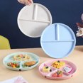 thumbnail image 1 of YAOMOBB Assiettes Compartimentées Épaissies Contrôle des Portions Assiettes Compartimentées pour le Souper Compatibles Micro-Ondes Réutilisables Assiettes de Pique-Nique, 1 of 5