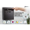 thumbnail image 4 of AdirOffice - Collection box - 16 gauge galvanized steel - black, 4 of 8