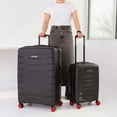 thumbnail image 2 of Air Canada Radius Hardside Luggage Set: 28 Inch Large Suitcase & Carry-On Luggage, 2 Pieces Suitcase Set with Wheels, 2 of 10