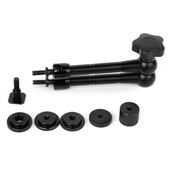 11In Adjustable Camera Magic Arm Articulating Arm Friction Power Articulating Magic Arm for SLR LCD Monitor Flash Light,1 * Camera Magic Arm,Black
