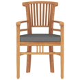 thumbnail image 3 of vidaXL 5 Piece Garden Dining Set Solid Wood Teak, 3 of 5
