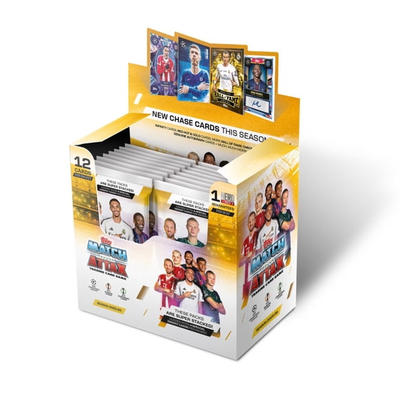 Cartes 2025-26 Topps Match Attax Champions League - Boîte de 32 Paquets (384 Cartes)