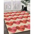 thumbnail image 3 of Ahgly Company Tapis d'Intérieur Lavable en Machine Carré Jaune Transitionnel, 6 Pieds Carré, 3 of 7