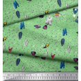 thumbnail image 2 of Soimoi Poly Georgette Fabric Spaceship,Star & Satellite Cartoon Print Sewing Fabric Yard 52 Inch Wide, 2 of 3