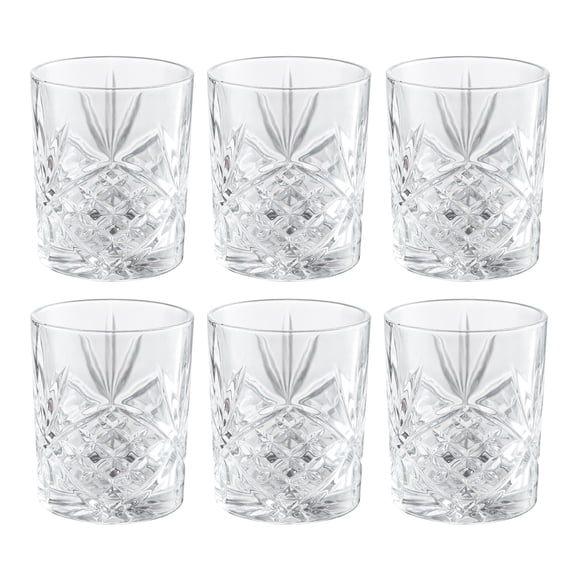 Gala Houseware Set of 6 Old Fashioned Whiskey Glasses - 11 oz Crystal Tumblers for Cocktails glassware and drinking ware