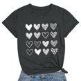 thumbnail image 1 of Meichang T-Shirts pour Femmes de la Saint-Valentin, T-Shirts Graphiques Mignons avec Cœur, Manches Courtes, Col Rond, Coupe Ample, T-Shirts de Fête, Cadeaux de la Saint-Valentin, 1 of 3