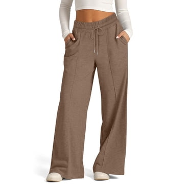 Yuyuzo Women's Pants Drawstring High Waisted Sweatpants Straight Wide Leg Joggers Casual Baggy Lounge Yoga Pants