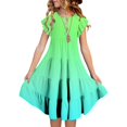 thumbnail image 1 of Robes Fille Robe d'Été Filles Robe d'Anniversaire Fille Robes Soleil Robe Chic Vêtements pour Filles 10-11 Ans Mode Filles, 1 of 7