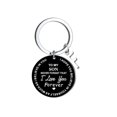 thumbnail image 3 of Creative DIY To My SON Black Stainless Steel Last Name 26 Letter Keychain 2.5cm, 3 of 8