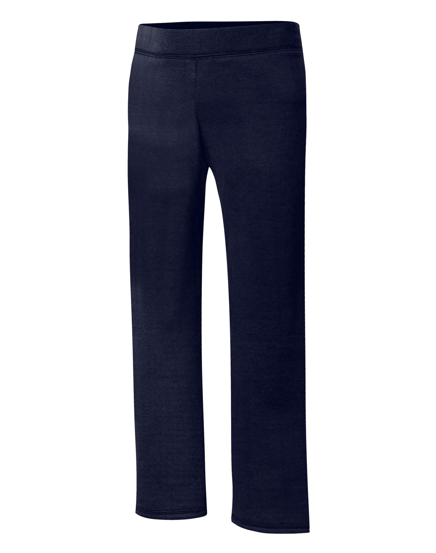 Hanes Girls` ComfortSoft EcoSmart Open Leg Sweatpants, M, Navy