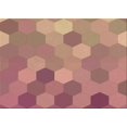 thumbnail image 1 of Ahgly Company Tapis d'Intérieur Rectangulaire Transitionnel Rouge Cerise Lavable à la Machine, 2 Pieds x 5 Pieds, 1 of 7