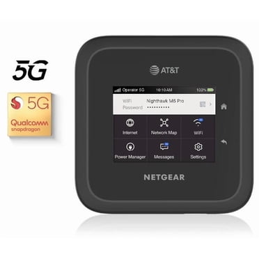 NETGEAR - Nighthawk M6 Wi-Fi 5G 6 Hotspot - Noir (ATT Déverrouillé) AT&T, Verizon, Tmobile et Plus