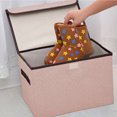thumbnail image 2 of Grands Cubes de Rangement, Boîte Organisatrice Pliable en Tissu avec Couvercle, Bac de Rangement Pliable Robuste pour Garde-Robe pour Vêtements, Jouets et Organisation de la Maison, 2 of 7