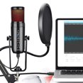 thumbnail image 4 of Condenser Mic, Colorful Ambient Lighting Gaming Microphone 85db Signal To Noise Ratio  for Office, 4 of 7