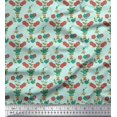 thumbnail image 1 of Soimoi Rayon Fabric Leaves & Floral Decor Fabric Printed Yard 56 Inch Wide, 1 of 3