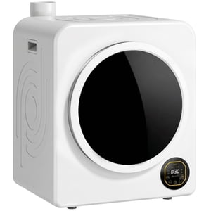 HOMCOM 1300W Séchoir à vêtements 18 lbs, Lave-linge portable, Blanc