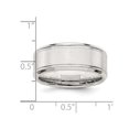 thumbnail image 2 of Mens Brushed Sterling Silver Band Ring 6mm, 2 of 4
