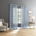 thumbnail image 3 of Mainstays Trellis Crushed Voile 2-Pack Sheer Grommet Window Curtains Panel Pair, 3 of 7