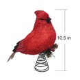 thumbnail image 2 of Holiday Time 10.5" Cardinal Christmas Tree Topper, 2 of 5