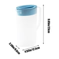 thumbnail image 3 of ZZkhGO Clear Plastic Cold Water Bottle, Tea Beverage Jar for Iced Coffee, Portable Drink Container with Handle, 3 of 6