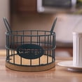 thumbnail image 4 of Amzcrzy Coffee Bar Accessories Storage Basket Coffee Capsule Storage Basket Iron Desktop Table Storage Basket Kitchen Coffee Storage Basket Tea Bag Organizer Coffee Organizer Station, 4 of 4