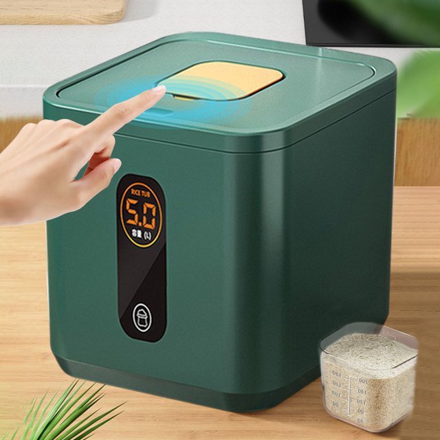 TopLLC Protection Against Tides Sealed Rice Bucket Household Food Storage Box Rice Storage Jar Press Open Lid Design High Temperature Resistants Can Hold 5 Kg Of Rice rice buckets