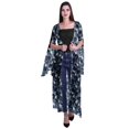 thumbnail image 1 of Moomaya Cardigan Long en Georgette Imprimée pour Femmes, Vêtements de Plage, Cache-Maillot, 1 of 5