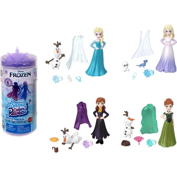 Disney – La Reine des Neiges – Petites poupées – Color Reveal– Neige
