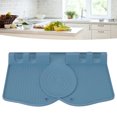 thumbnail image 3 of Silicone Spoon Rest, Silicone Multiple Utensil Rest Utensils Holder For Spoons Grey Heat  Spoon Rest Holder With Drip Pad For Stove Top Kitchen, 3 of 8