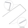 thumbnail image 3 of Unique Bargains 4' U Shape Garden Landscape Staples Galvanized Silver Tone (20 Pack), 3 of 5