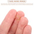 thumbnail image 4 of MasteelfCA 6pcs Stainless Steel Nose Rings Hoops Spiral Nose Rings for Women Nose Jewelry, 4 of 7