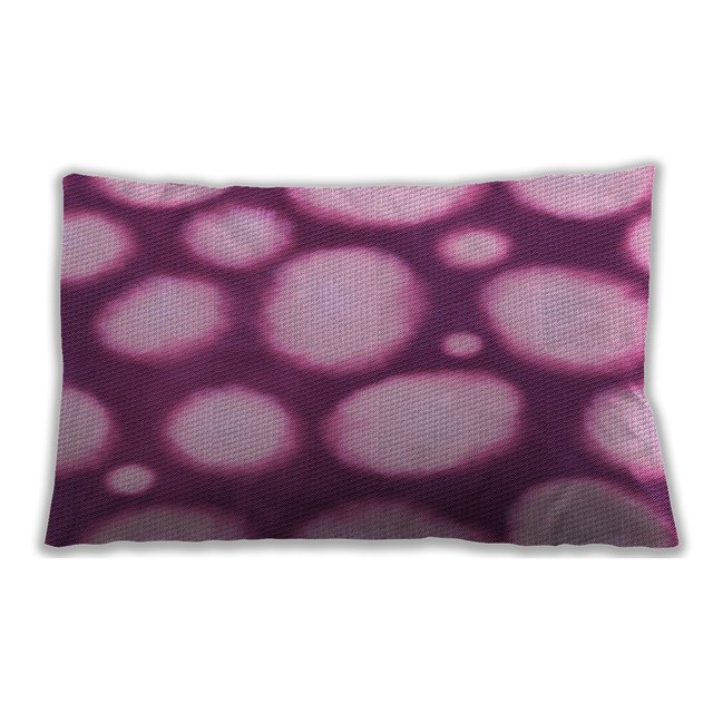 Ahgly Company Patterned Indoor Rectangular Violet Purple Lumbar Throw Pillow, 13 inch by 19 inch