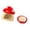 Rouge, variante sur Milaget Maison en Céramique pour Hamster Mignonne avec Bol d'Alimentation pour Gerbilles Tamia Souris Rouge