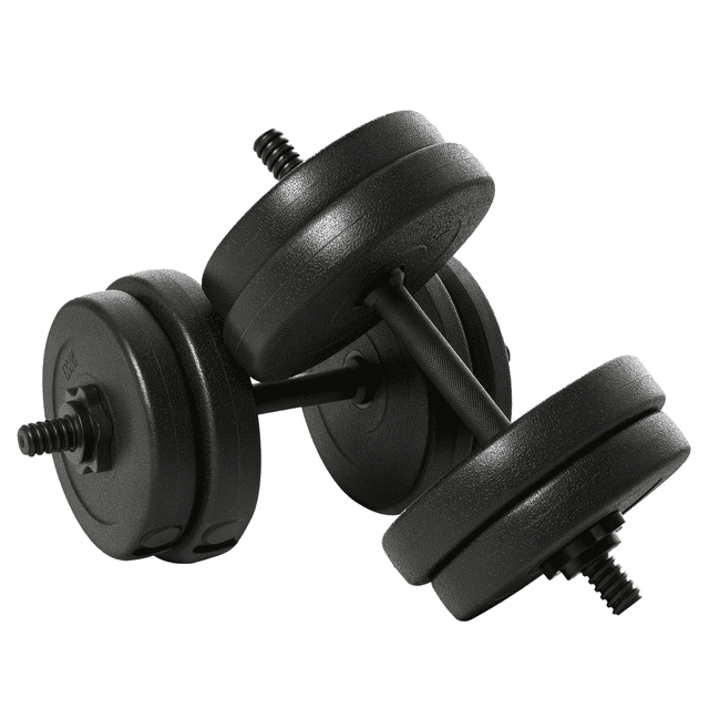 Soozier ajustable 2 x 22lbs Ensemble de bourdons de poids pour l'entraînement de fitness de poids Équipement de gymnastique à domicile, noir (paire)
