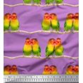 thumbnail image 1 of Soimoi Rayon Fabric Branch & Colorful Parrot Bird Print Fabric by The Yard 56 Inch Wide, 1 of 3