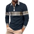 thumbnail image 1 of Birdeem Chemises pour Hommes Chemise Décontractée Imprimée à Manches Longues Col Rabattu Boutons T-Shirt Blouse Tops, 1 of 12