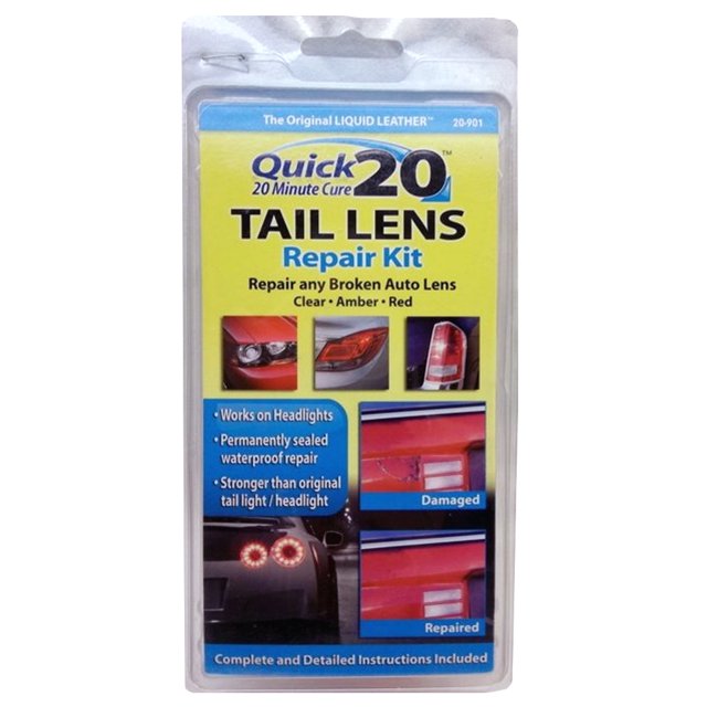 Liquid Leather Headlight & Tail Light Lens Repair Kit (20-901) Restoration Kit Damaged Headlight Tail Light