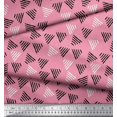 thumbnail image 2 of Soimoi Velvet Fabric Triangle Block Print Fabric by Yard 58 Inch Wide, 2 of 3