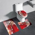 thumbnail image 1 of Leutsin Christmas Bathroom Rugs and Mats Set 3 Piece, Red Christmas Snowman Bathroom Rugs Non Slip, Red Winter Absorbent Memory Foam Bath Mat Machine Washable Bathroom Floor Mats, 1 of 9