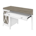 thumbnail image 4 of Bush Furniture Key West - Desk - rectangular - pure white, shiplap gray, 4 of 11