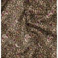 thumbnail image 1 of Soimoi Brown Heavy Canvas Fabric Leopard Animal Skin Decor Fabric Printed Yard 58 Inch Wide, 1 of 6